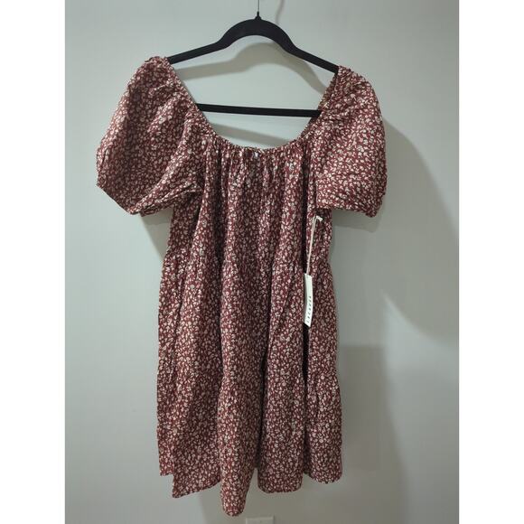 Lacausa Playa Mushroom Babydoll Mini Dress NWT - Picture 2 of 5
